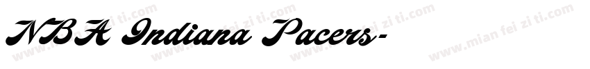 NBA Indiana Pacers字体转换